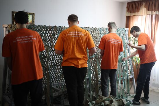 Изготовление вещей первой необходимости для бойцов в зоне СВО