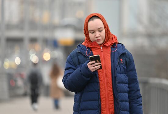 Теплая погода в Москве