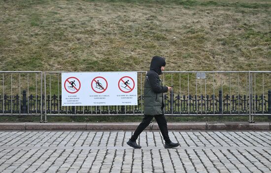 Теплая погода в Москве