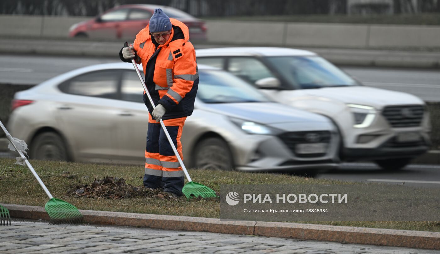 Теплая погода в Москве