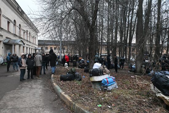 Пожар в административном здании в Москве