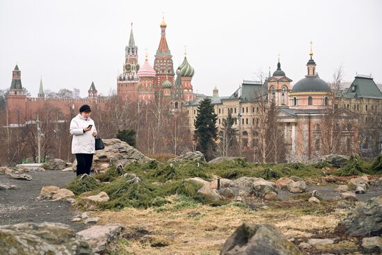 Теплая погода в Москве