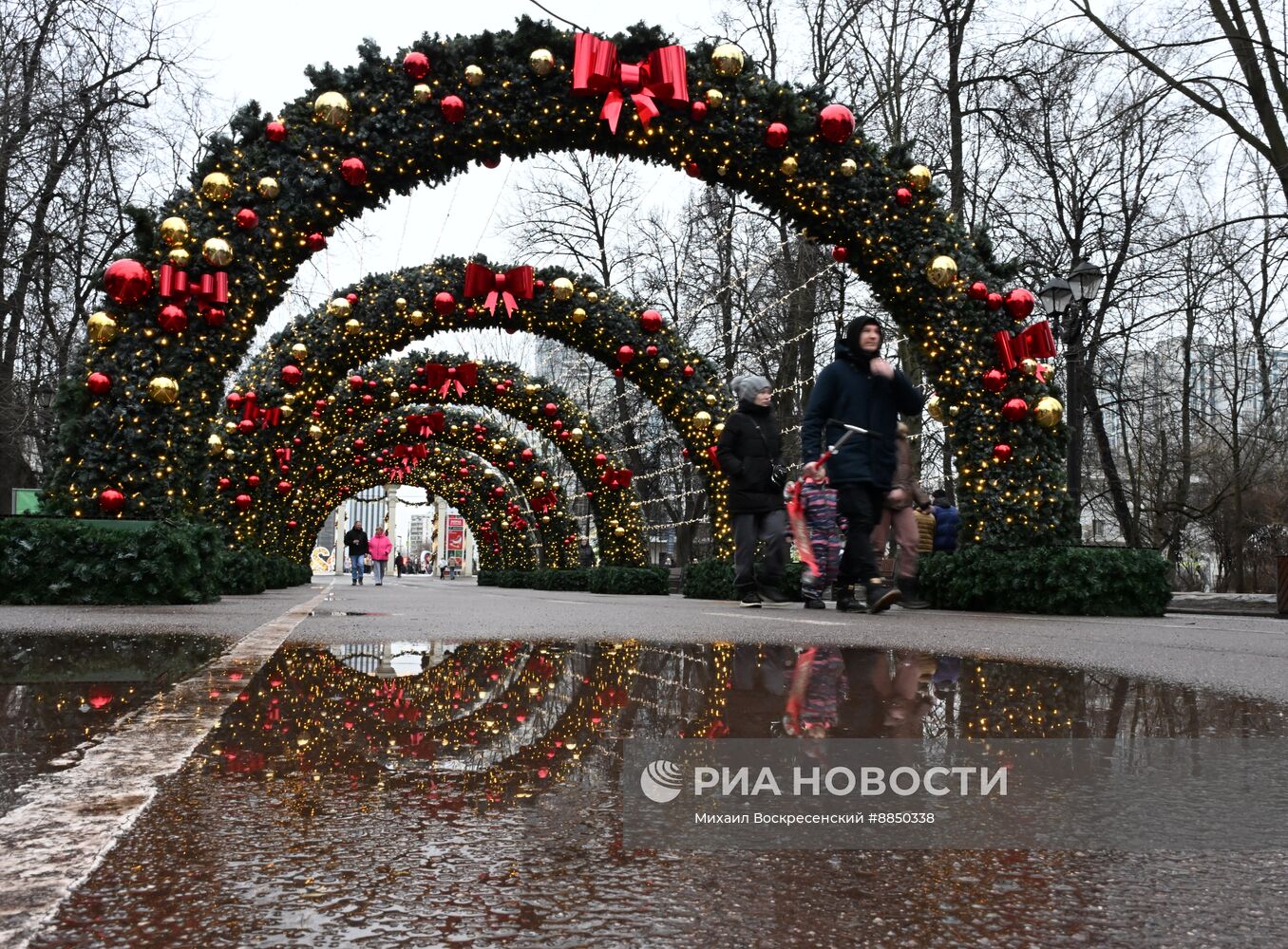 Теплая погода в Москве