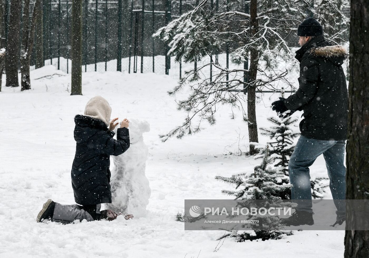 Горожане отдыхают в парке "Сосновка" в Санкт-Петербурге