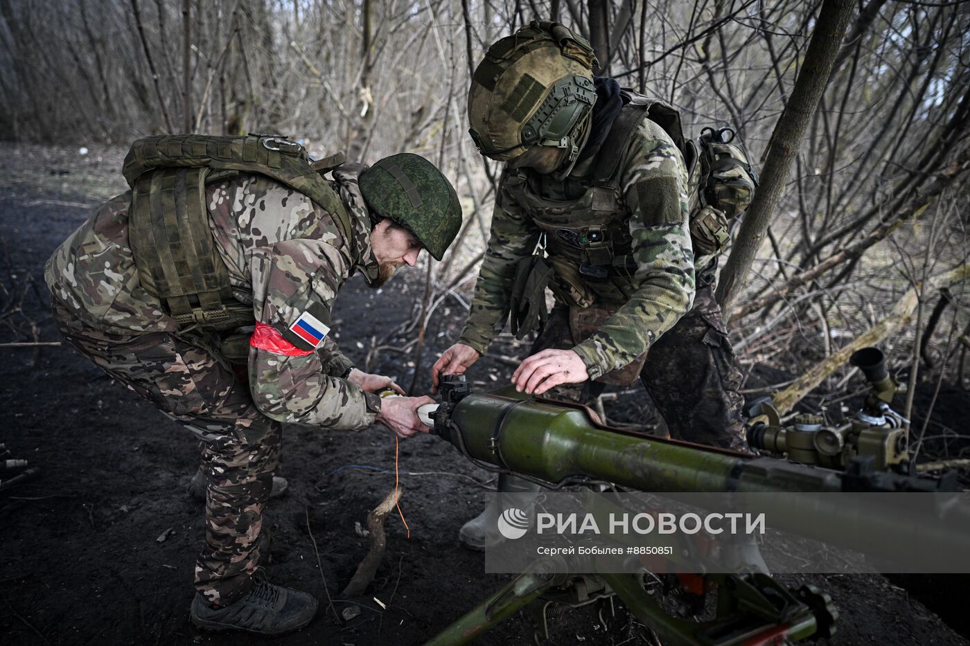 Работа батальонной тактической группы "Каштана" спецназа "Ахмат" в Курской области