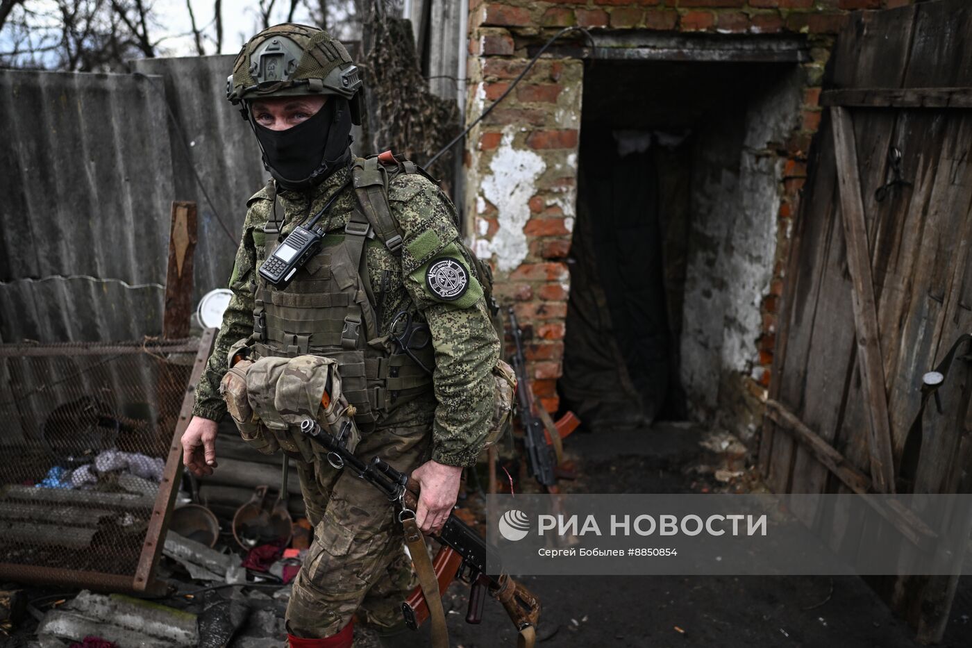 Работа батальонной тактической группы "Каштана" спецназа "Ахмат" в Курской области