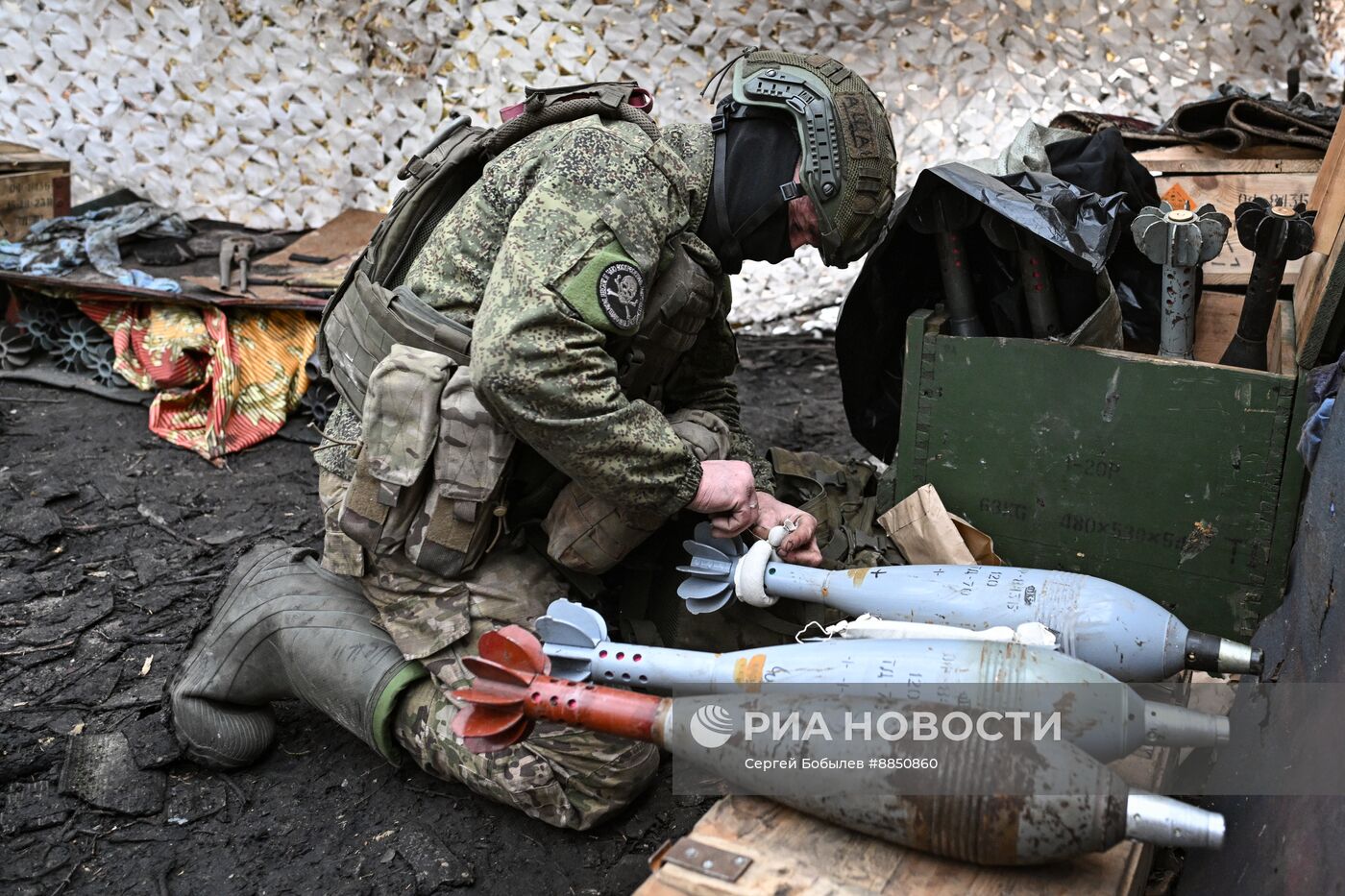 Работа батальонной тактической группы "Каштана" спецназа "Ахмат" в Курской области