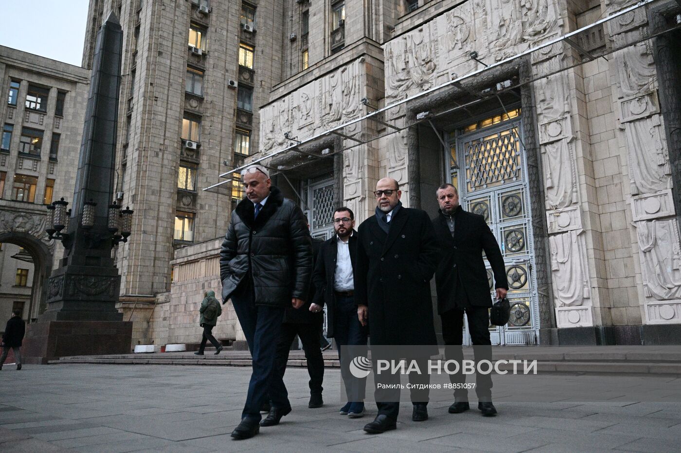 Делегация палестинского движения ХАМАС приехала на переговоры в МИД РФ