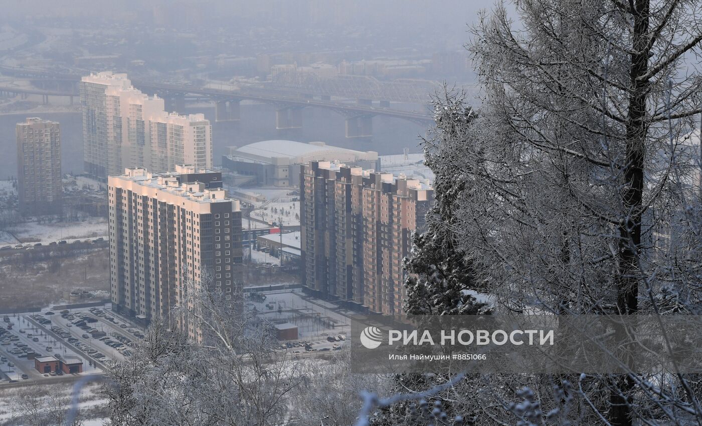 В Красноярске введен режим "черного неба"