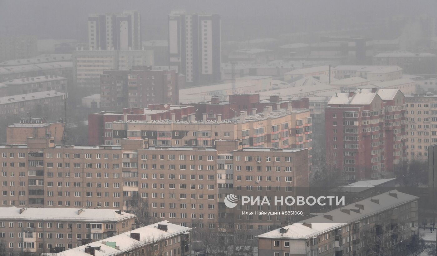 В Красноярске введен режим "черного неба"