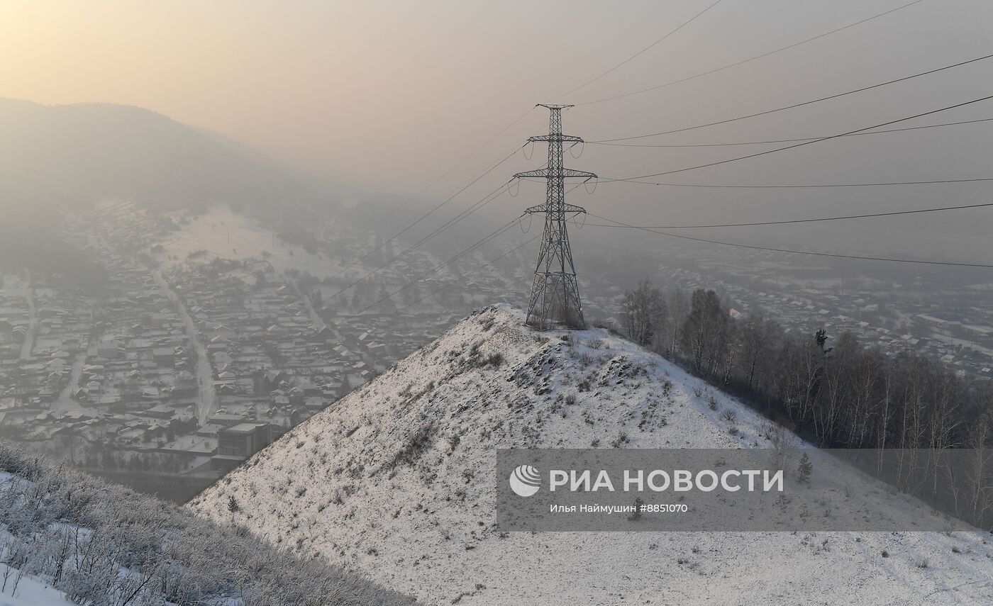 В Красноярске введен режим "черного неба"