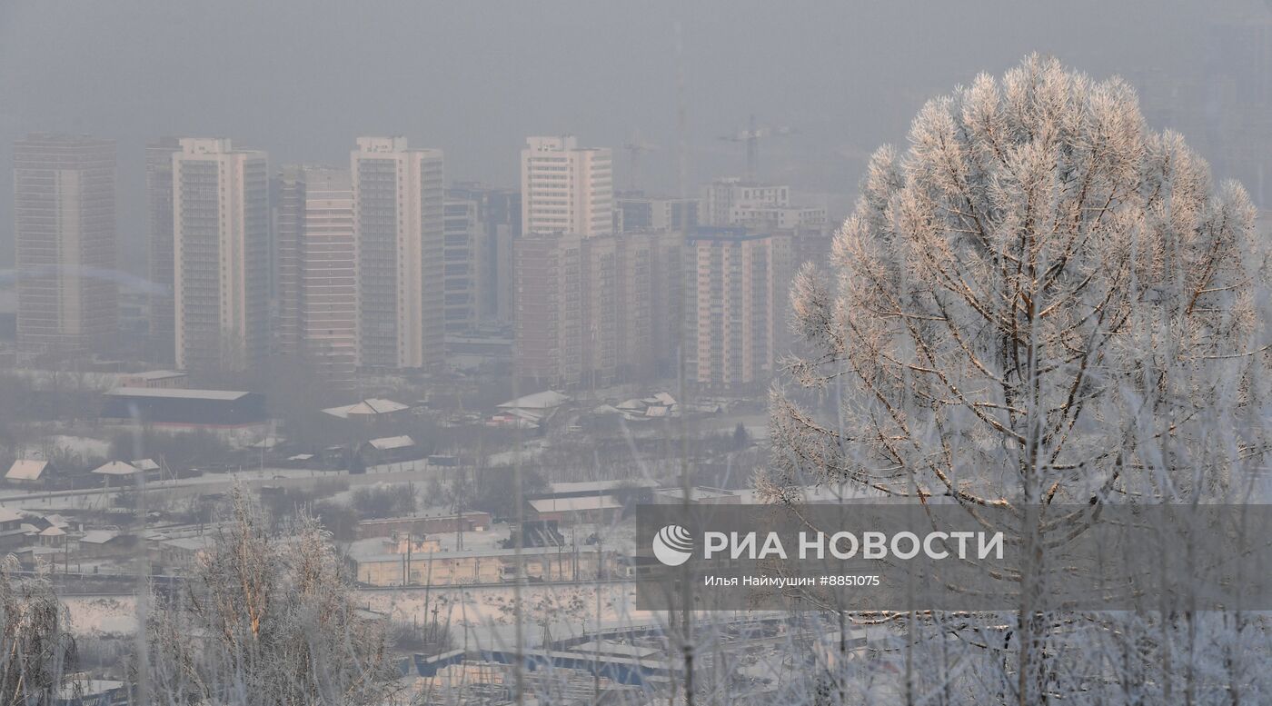 В Красноярске введен режим "черного неба"