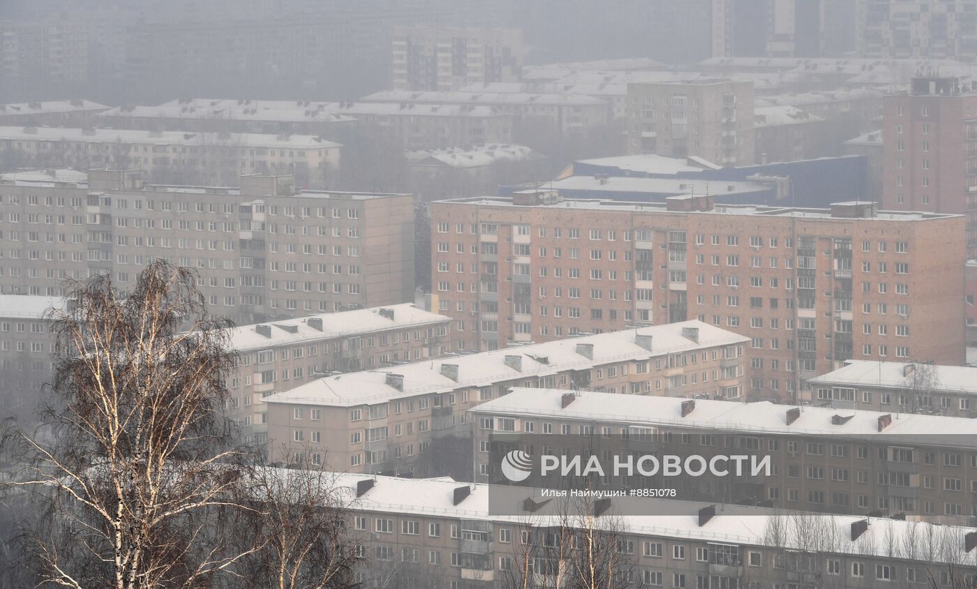 В Красноярске введен режим "черного неба"