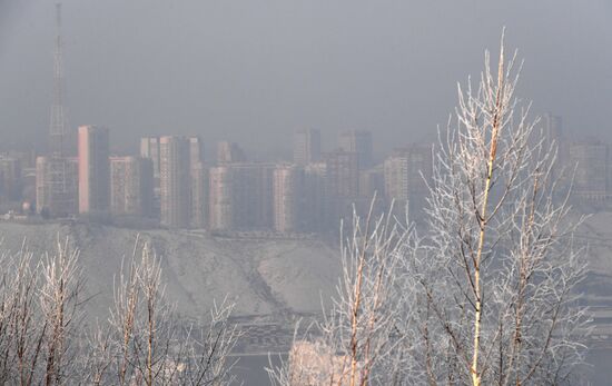 В Красноярске введен режим "черного неба"