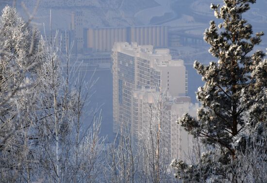 В Красноярске введен режим "черного неба"