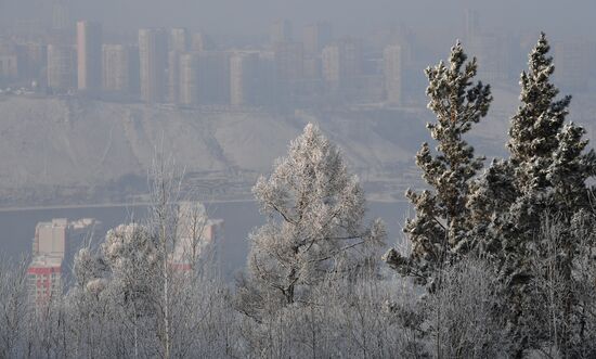 В Красноярске введен режим "черного неба"