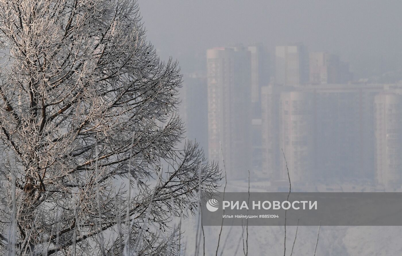 В Красноярске введен режим "черного неба"