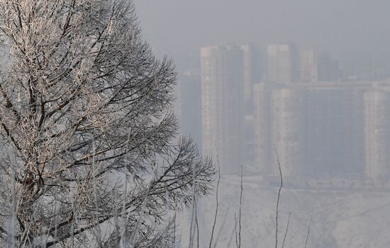 В Красноярске введен режим "черного неба"