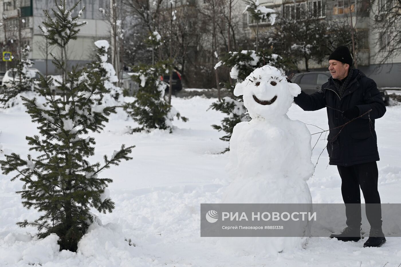 Последствия снегопада в Ростове-на-Дону