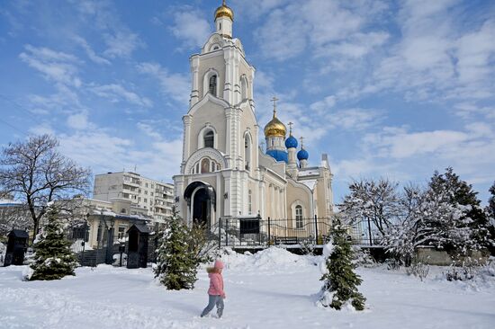 Последствия снегопада в Ростове-на-Дону