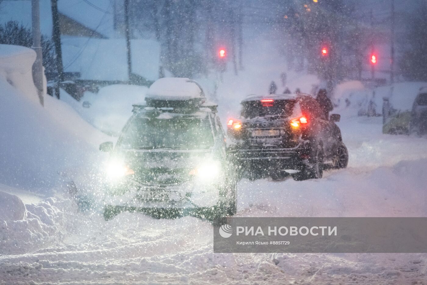 Снегопад на Сахалине
