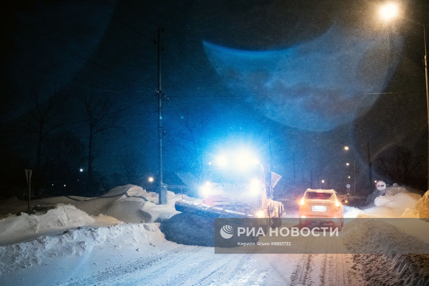 Снегопад на Сахалине