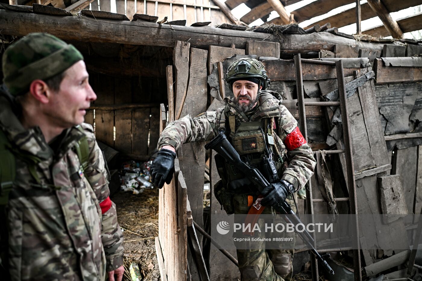 Работа расчета батальонной тактической группы (БТГР) "Каштана" спецназа "Ахмат"