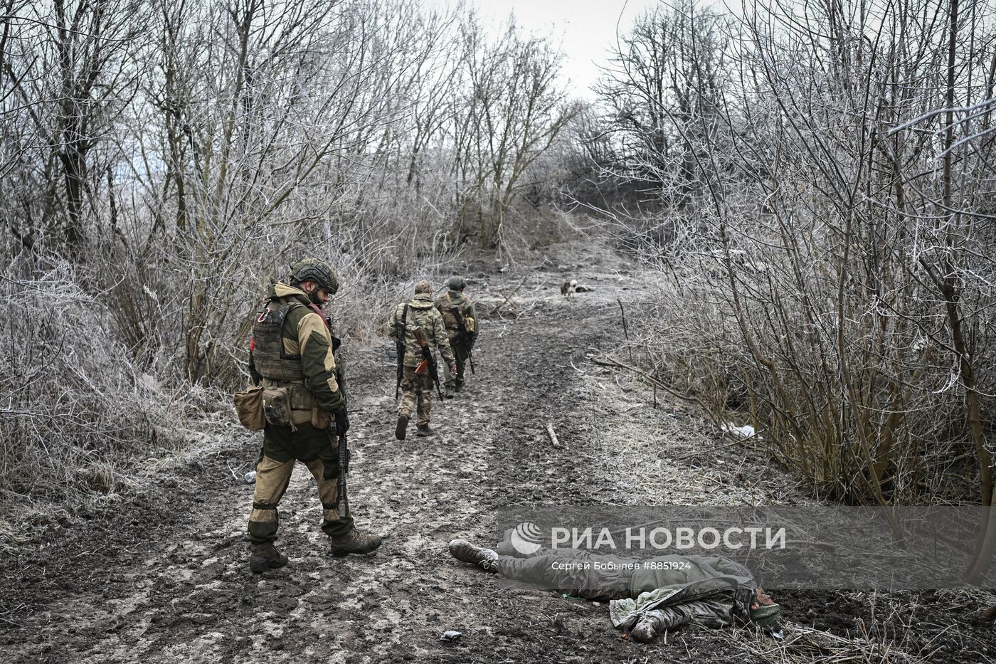 Работа расчета батальонной тактической группы (БТГР) "Каштана" спецназа "Ахмат"