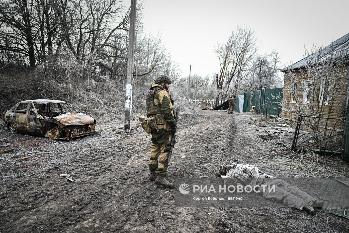 Работа расчета батальонной тактической группы (БТГР) "Каштана" спецназа "Ахмат"