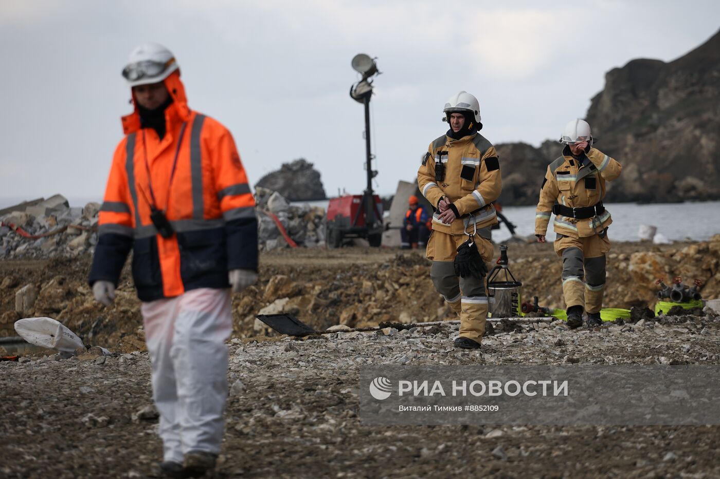 Демонтаж танкера "Волгонефть-239" в Краснодарском крае