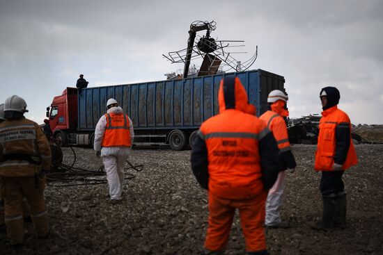 Демонтаж танкера "Волгонефть-239" в Краснодарском крае