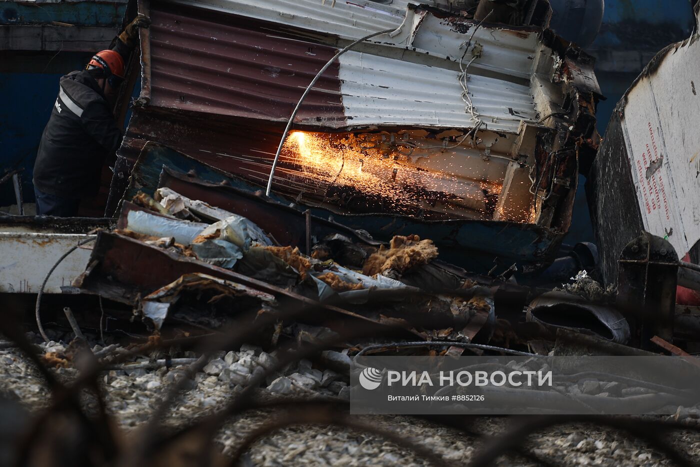 Демонтаж танкера "Волгонефть-239" в Краснодарском крае