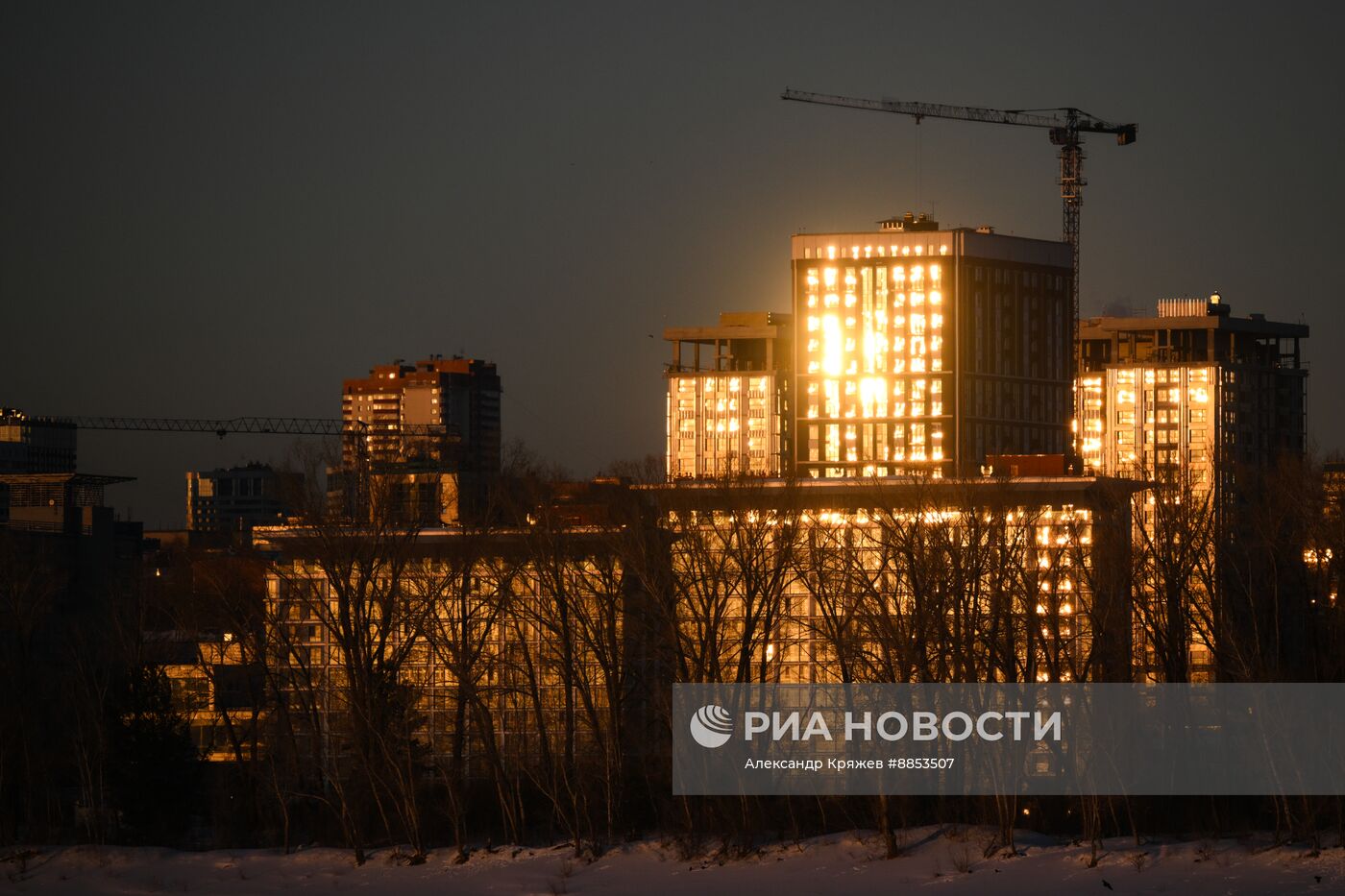 Зима в Новосибирске 