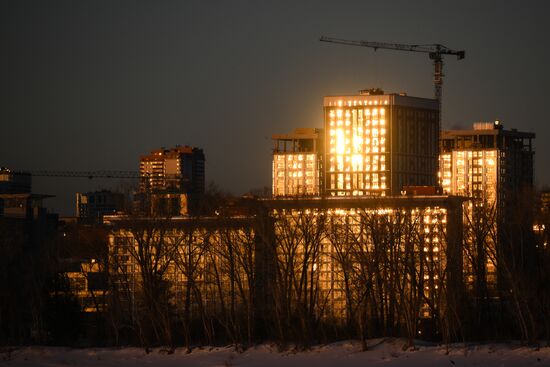 Зима в Новосибирске 