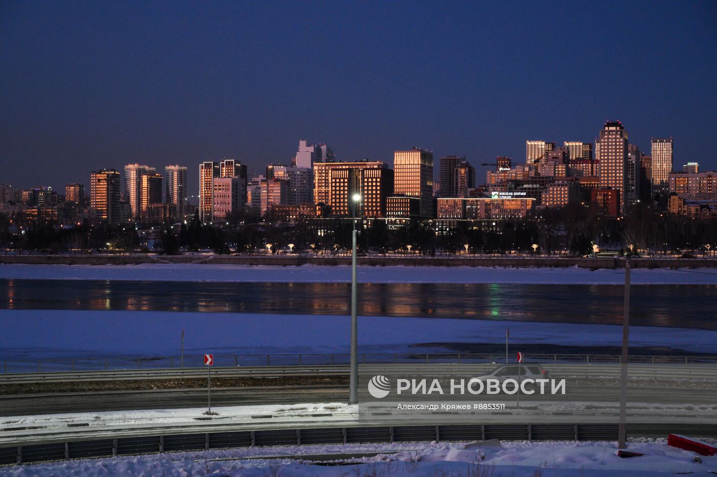 Зима в Новосибирске 