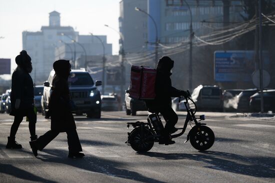 Зима в Новосибирске 