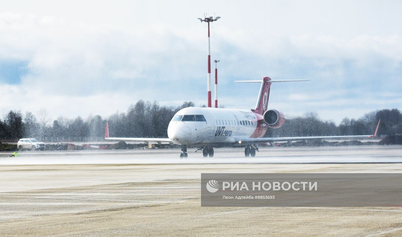 Аэропорт Сухума принял первый за почти 30 лет рейс из Москвы