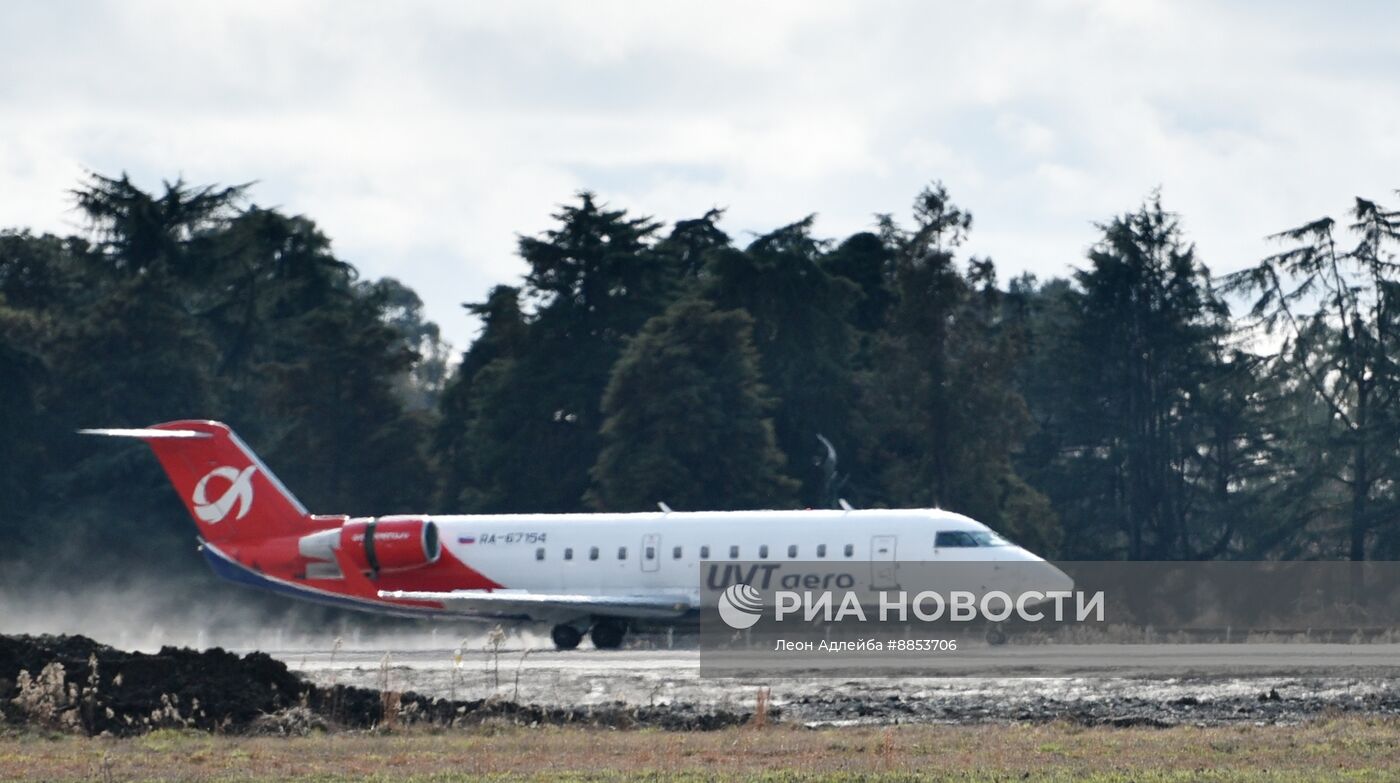 Аэропорт Сухума принял первый за почти 30 лет рейс из Москвы