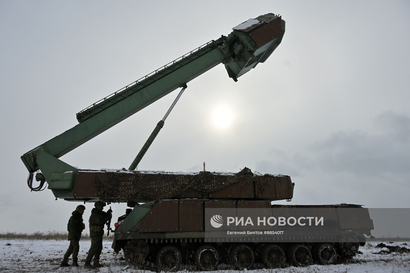 Боевое дежурство расчета ЗРК "БУК" ЦВО в ДНР