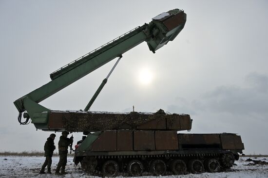 Боевое дежурство расчета ЗРК "БУК" ЦВО в ДНР