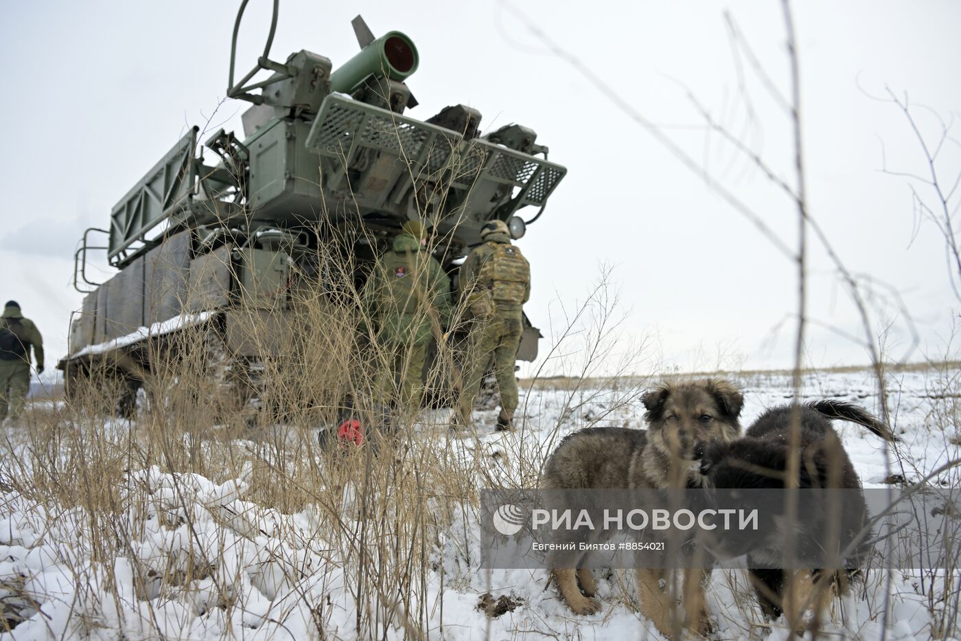 Боевое дежурство расчета ЗРК "БУК" ЦВО в ДНР