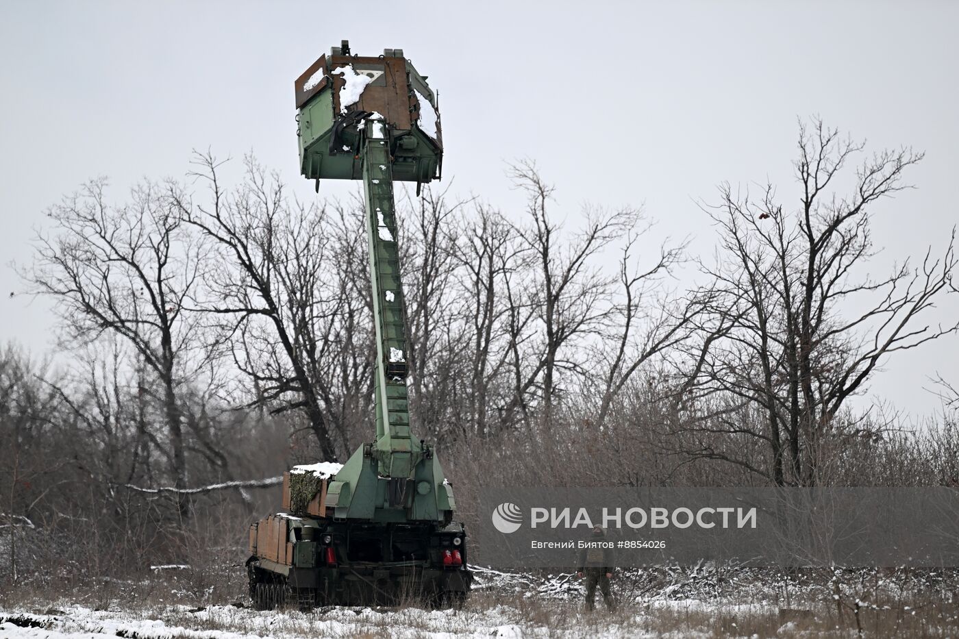 Боевое дежурство расчета ЗРК "БУК" ЦВО в ДНР