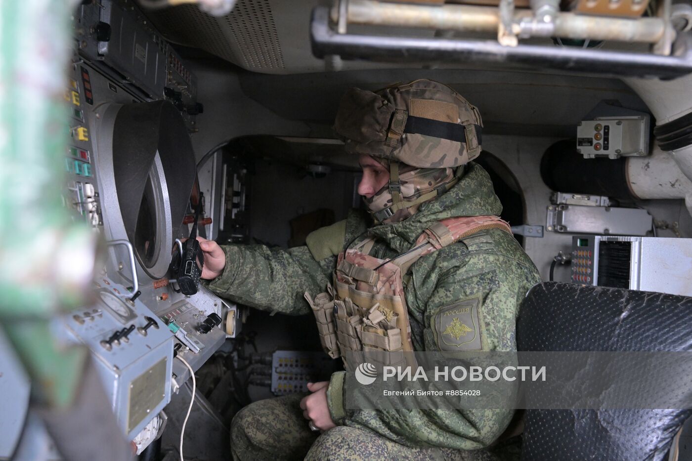 Боевое дежурство расчета ЗРК "БУК" ЦВО в ДНР