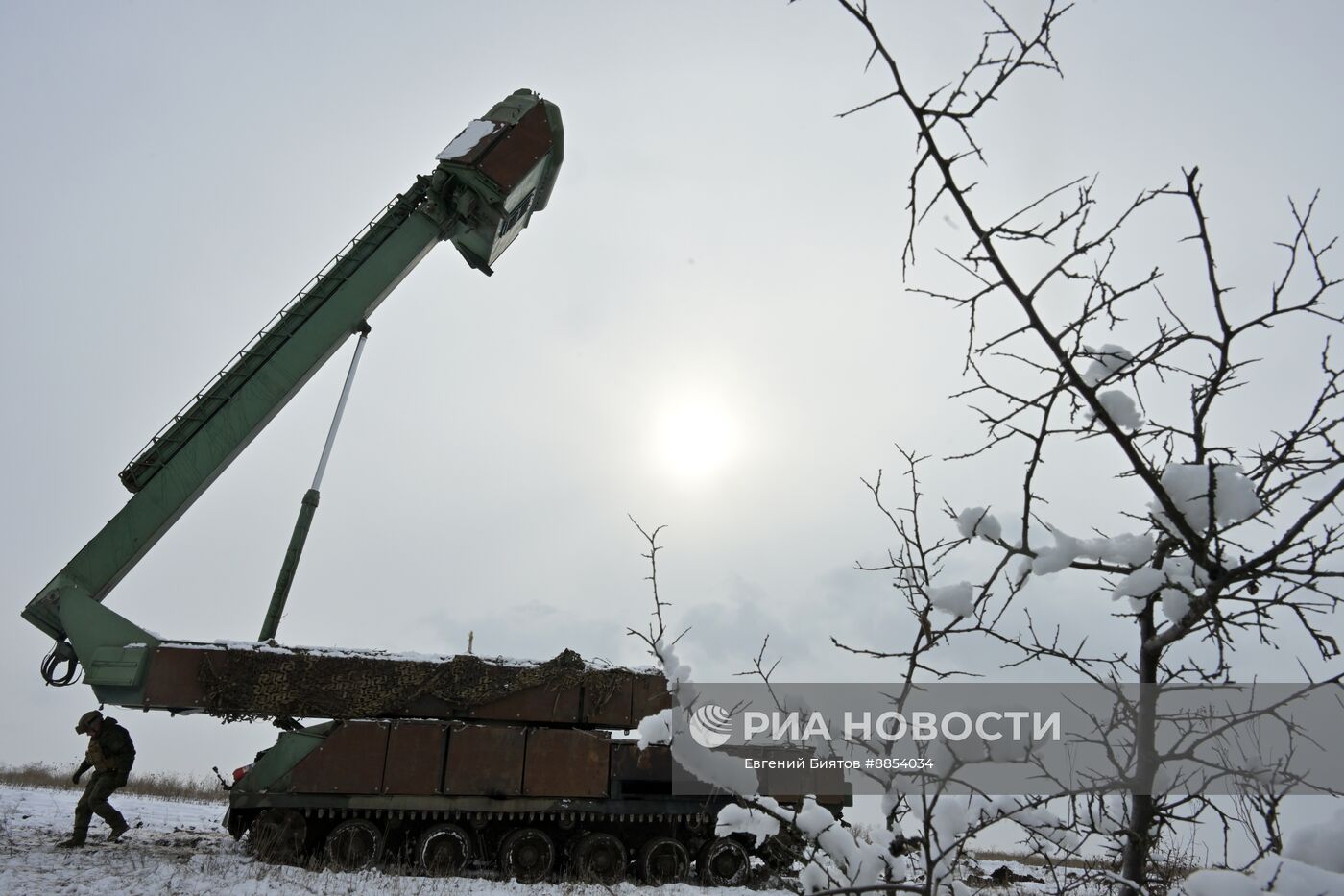 Боевое дежурство расчета ЗРК "БУК" ЦВО в ДНР