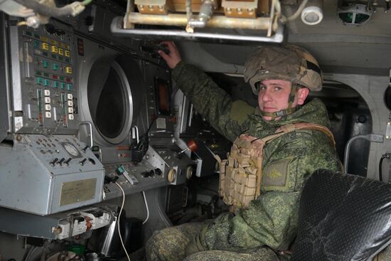 Боевое дежурство расчета ЗРК "БУК" ЦВО в ДНР