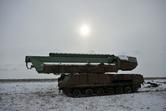 Боевое дежурство расчета ЗРК "БУК" ЦВО в ДНР