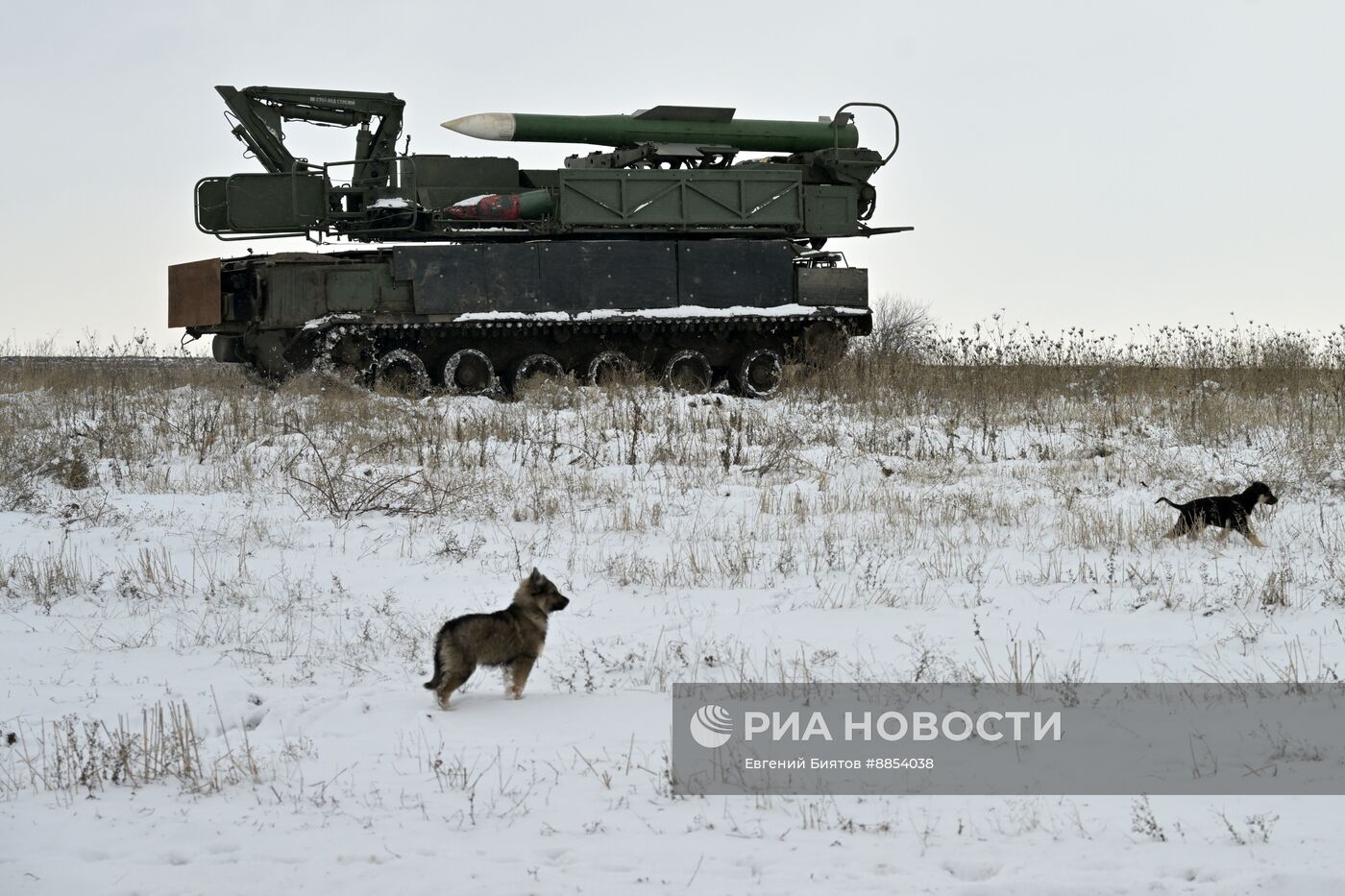 Боевое дежурство расчета ЗРК "БУК" ЦВО в ДНР