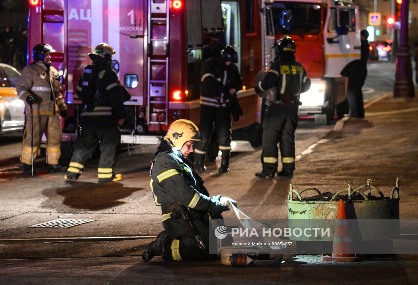 Пожар в здании Электрозавода