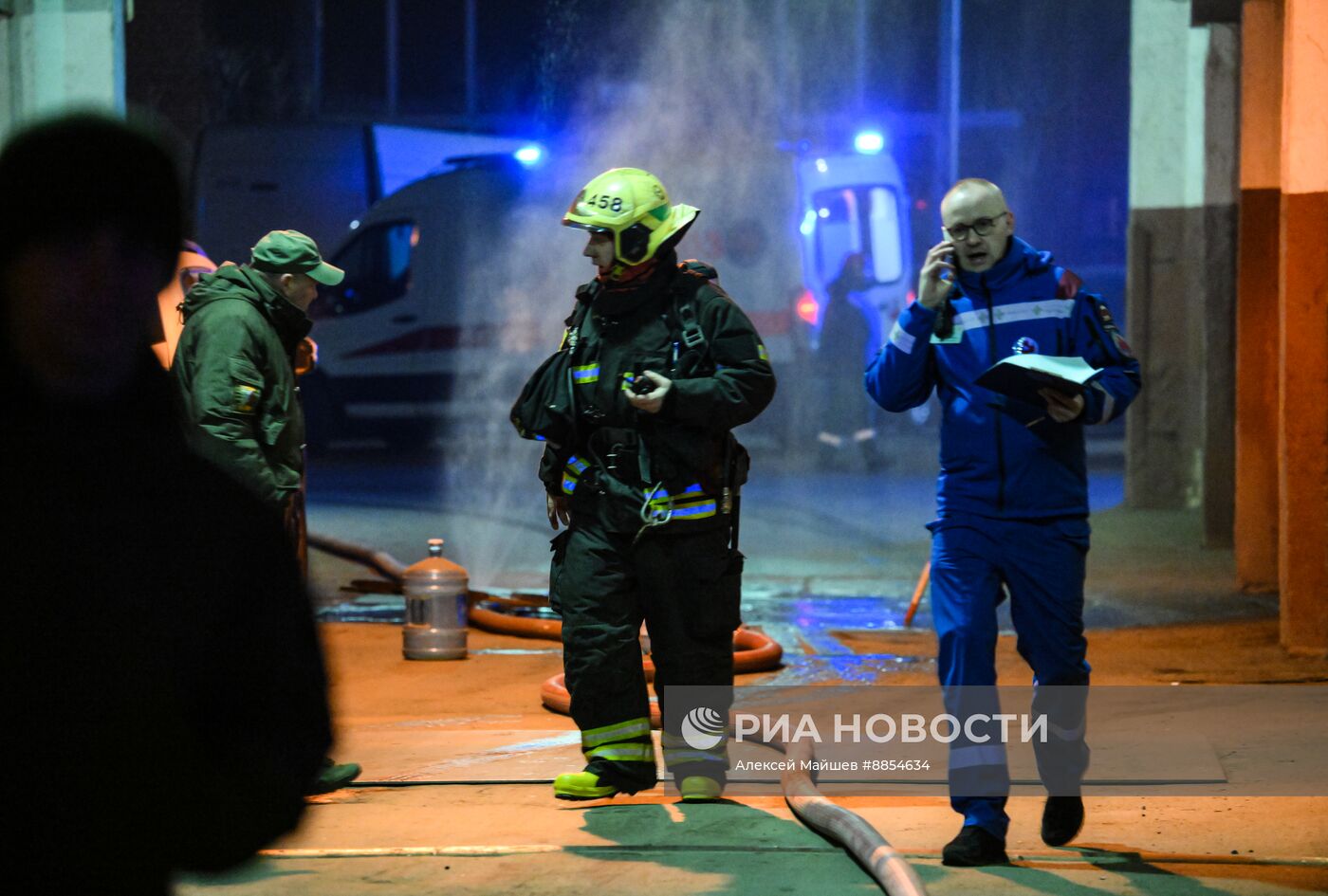 Пожар в здании Электрозавода