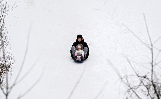 Зима в России